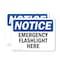 Signmission Emergency Flashlight Here, 5 in W x Rectangle, Vinyl Decal OS-2PACK-NS-D-35-L-11838 - alternate 1